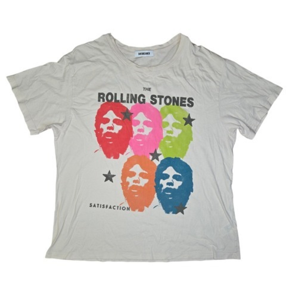 Daydreamer Rolling Stones Satisfaction Graphic Double Sided T-Shirt Size Large